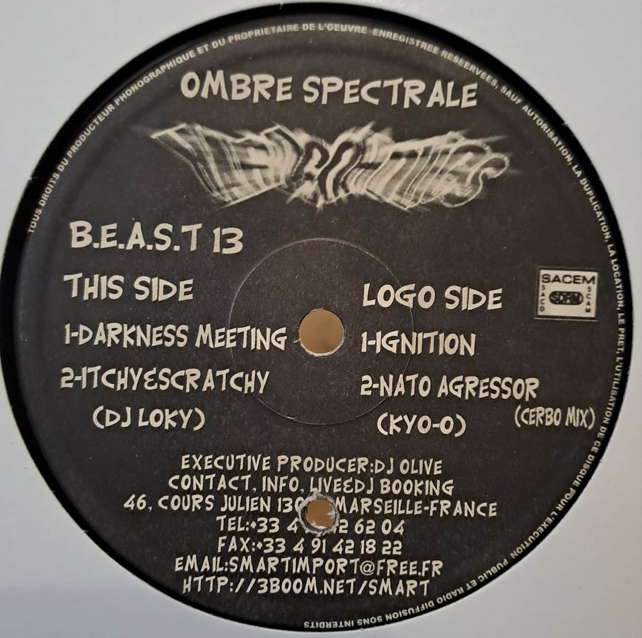 1) B.E.A.S.T 13 - vinyle hardcore
