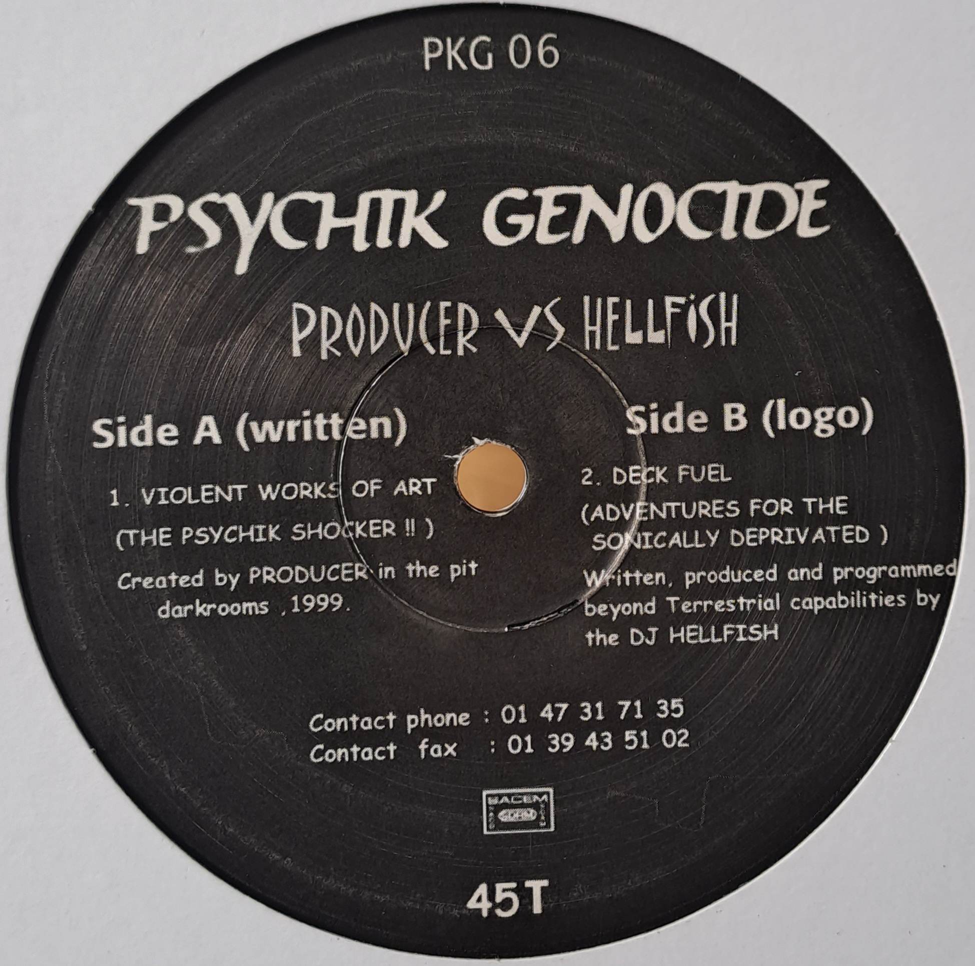 1) Psychik Genocide 06 - vinyle hardcore