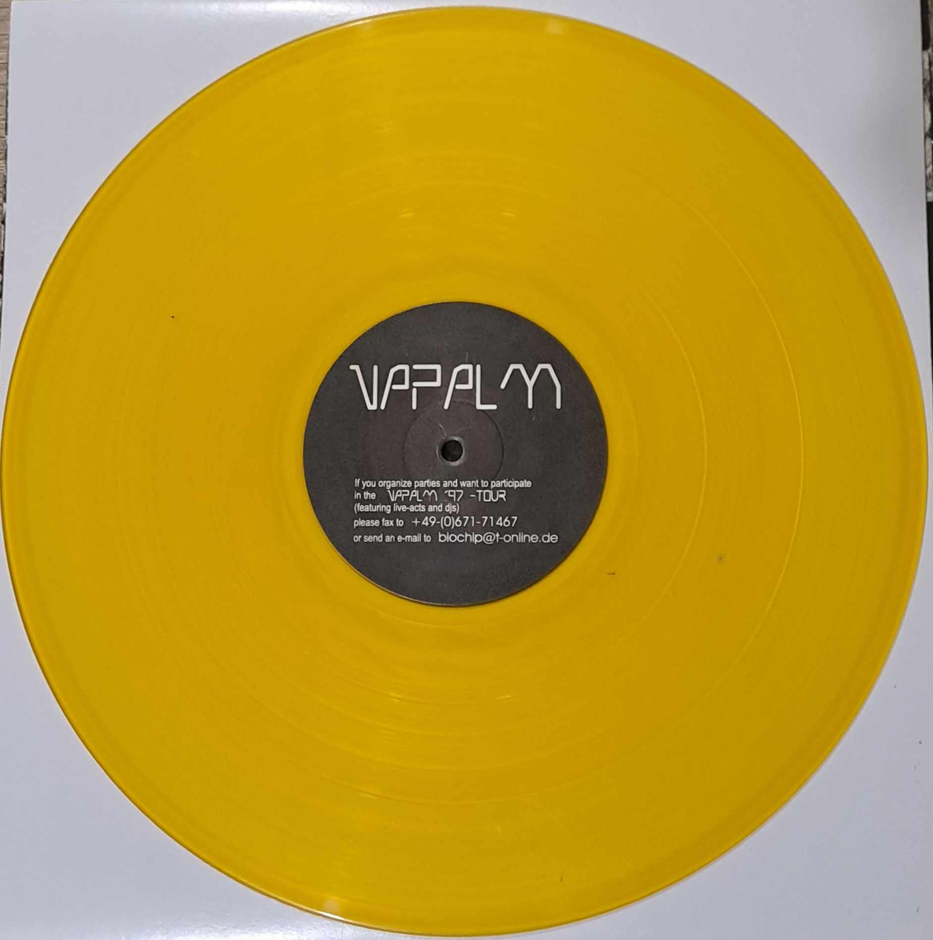 Napalm 10 (Édition limitée, jaune transparent) - vinyle speedcore