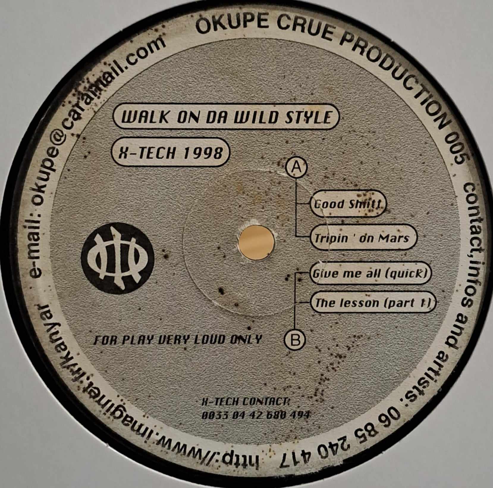 Okupe Crue Production 005 - vinyle freetekno