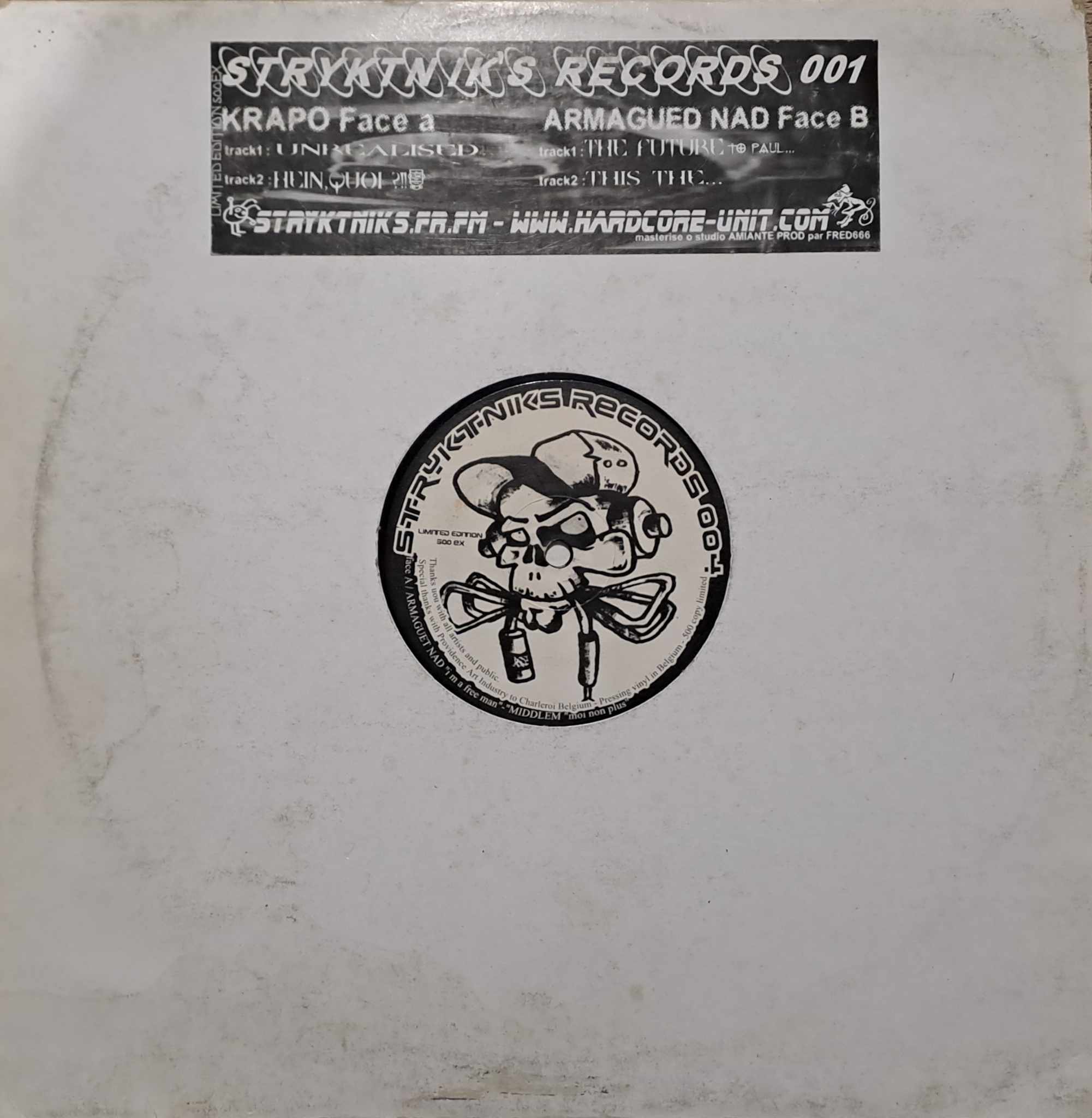 Stryktniks Records 004 - vinyle hardcore