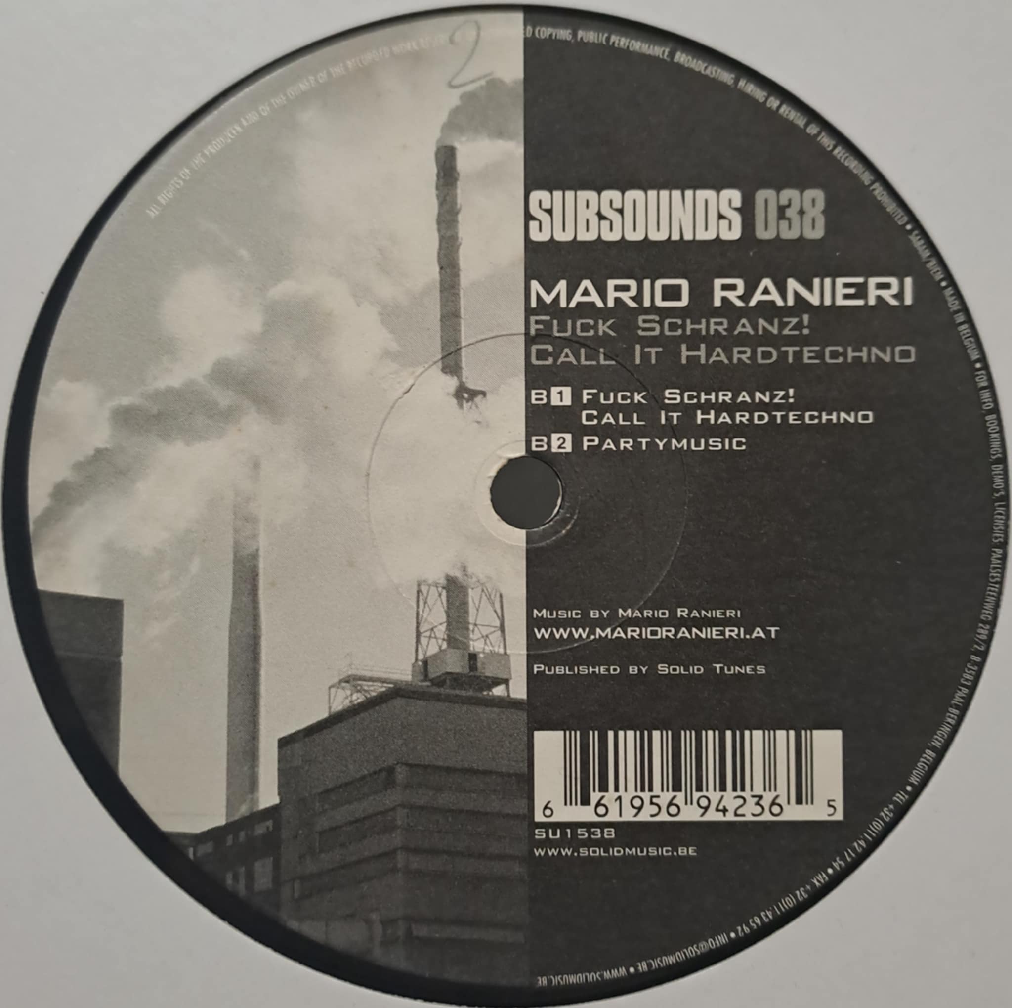 Subsounds 38 - vinyle hard techno