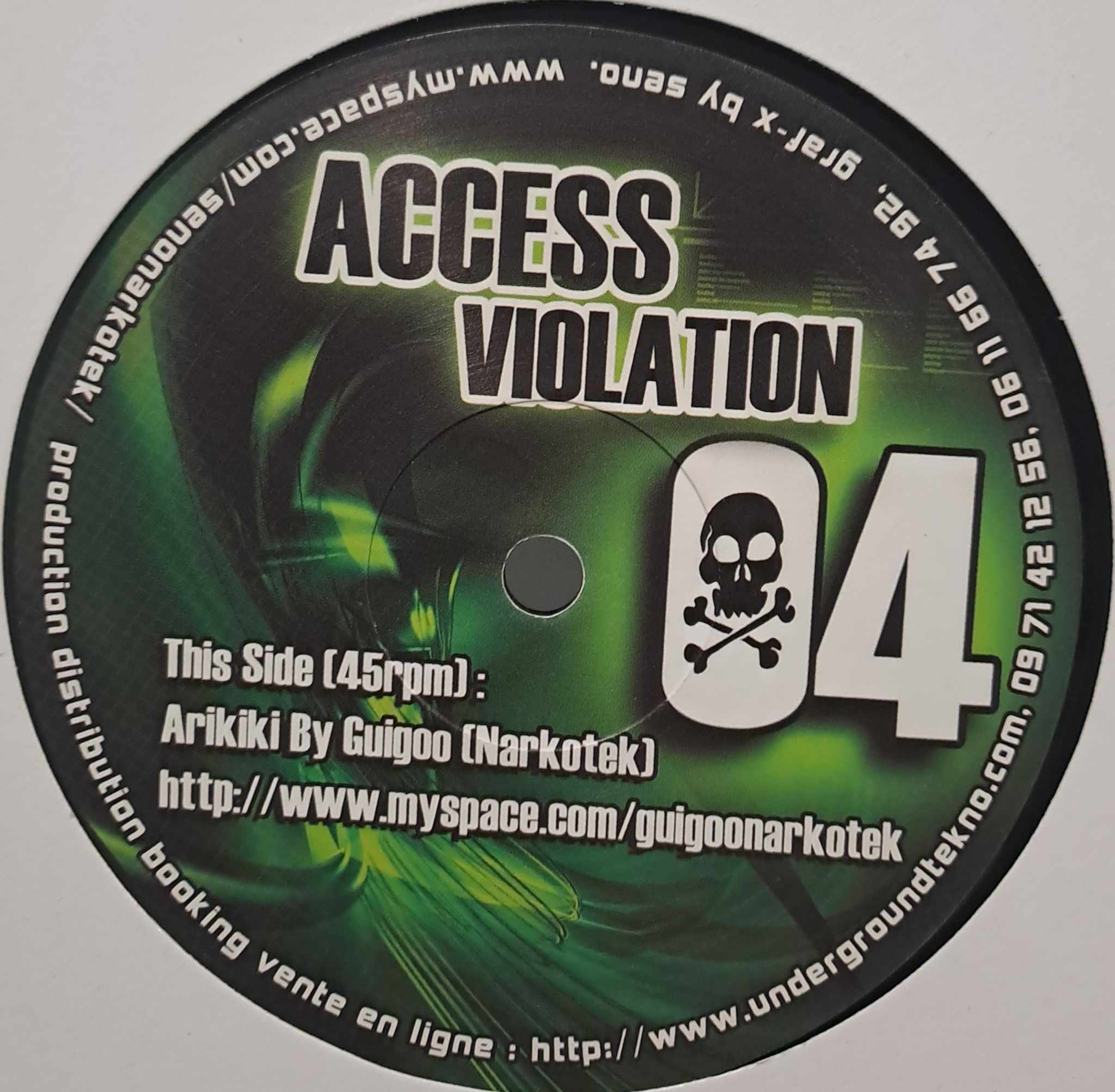 Access Violation 04 - vinyle freetekno