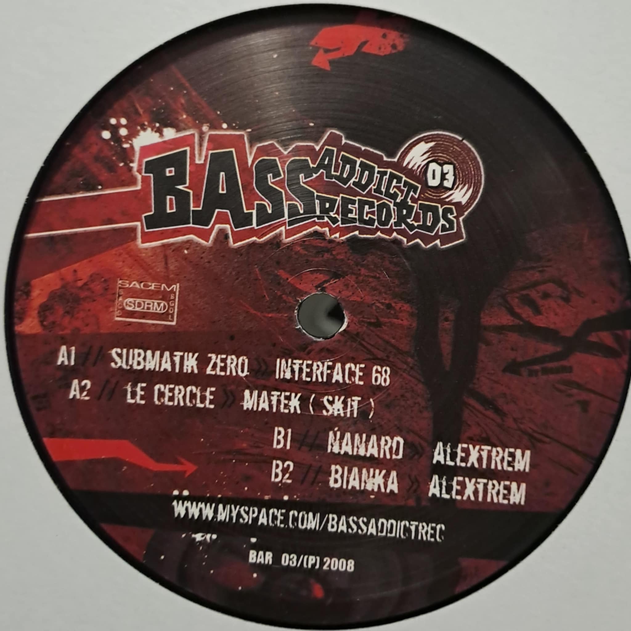 Bass Addict 03 - vinyle freetekno