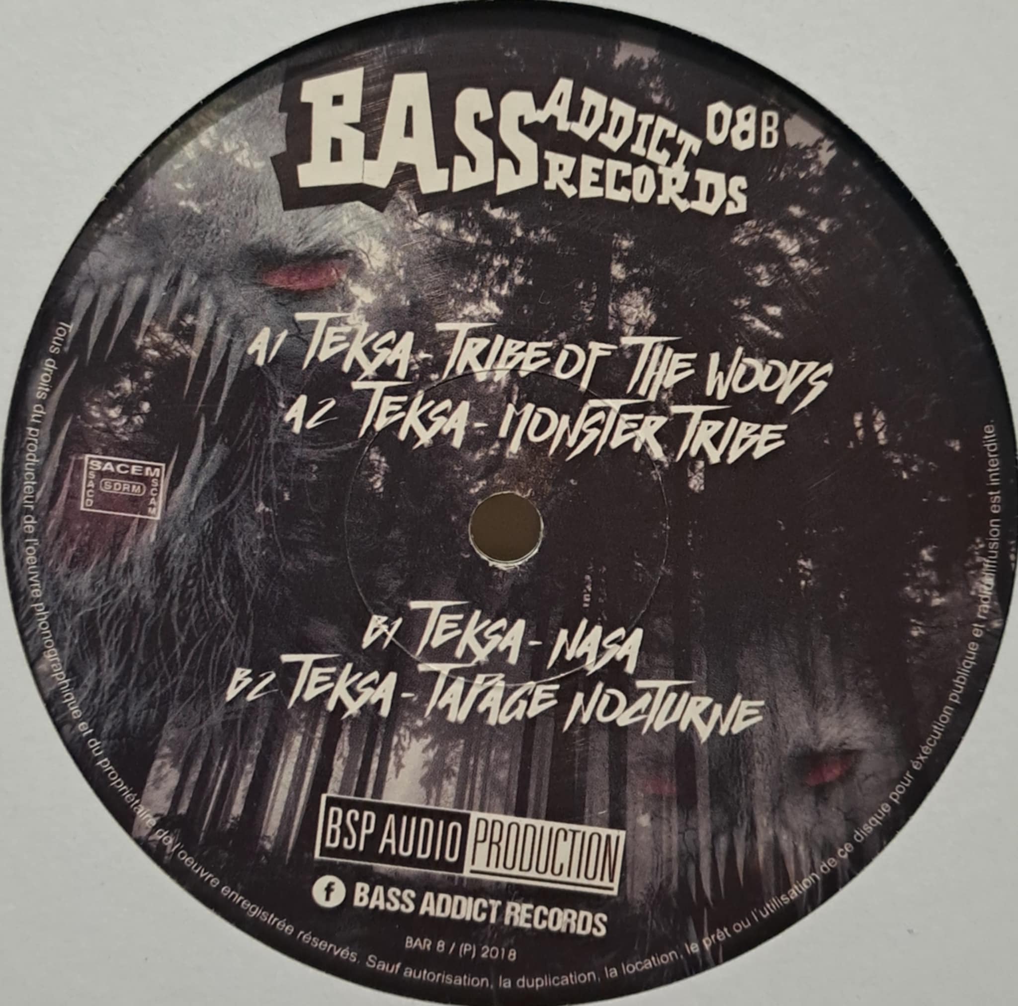 Bass Addict 08 - vinyle freetekno