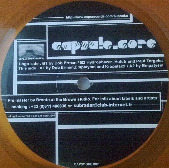 Capsule Core 002 (Orange) - vinyle hardcore