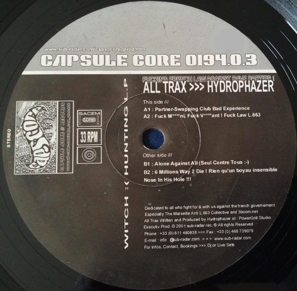 Capsule Core 003 - vinyle hardcore