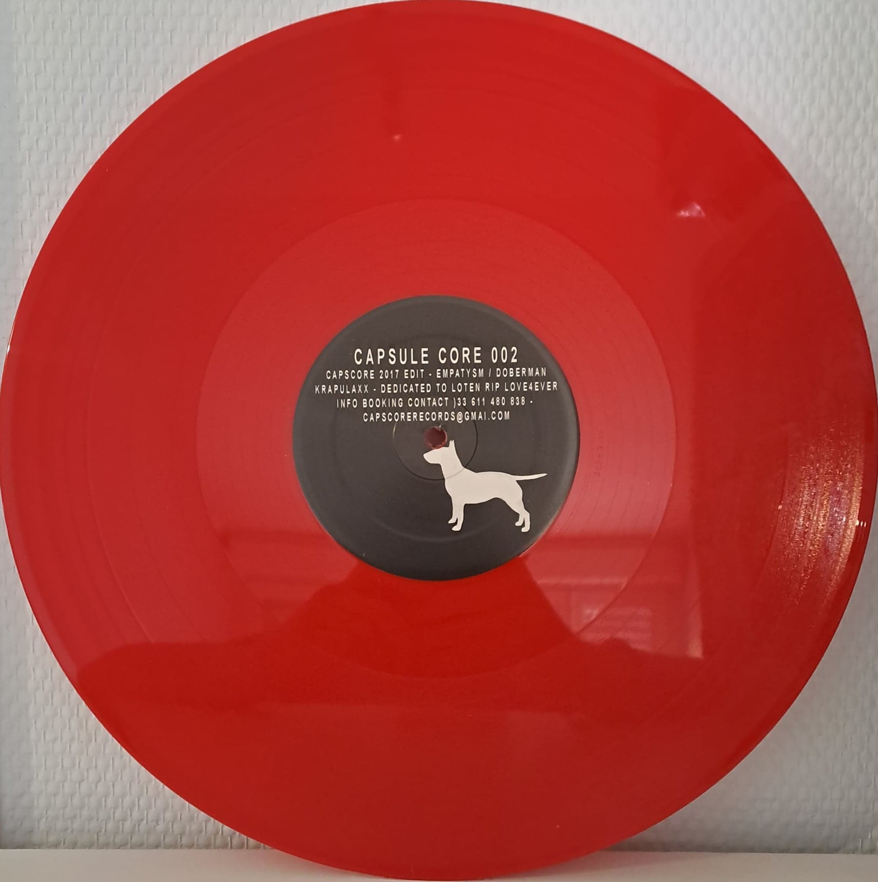 Capsule Core 02 (RP2022 rouge) - vinyle hardcore
