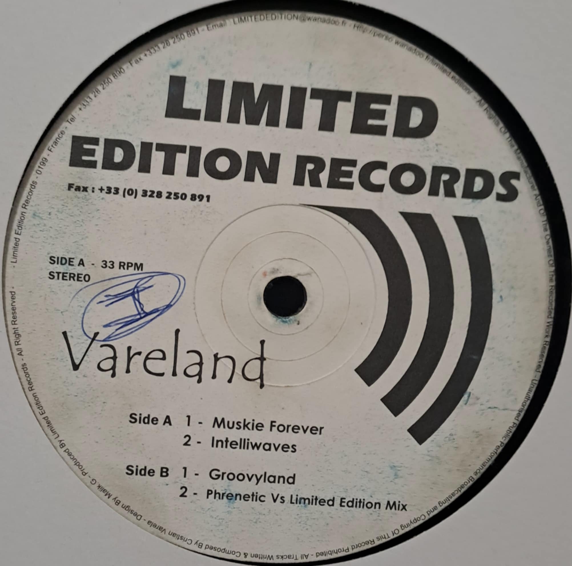 Limited Edition Records 003 - vinyle techno