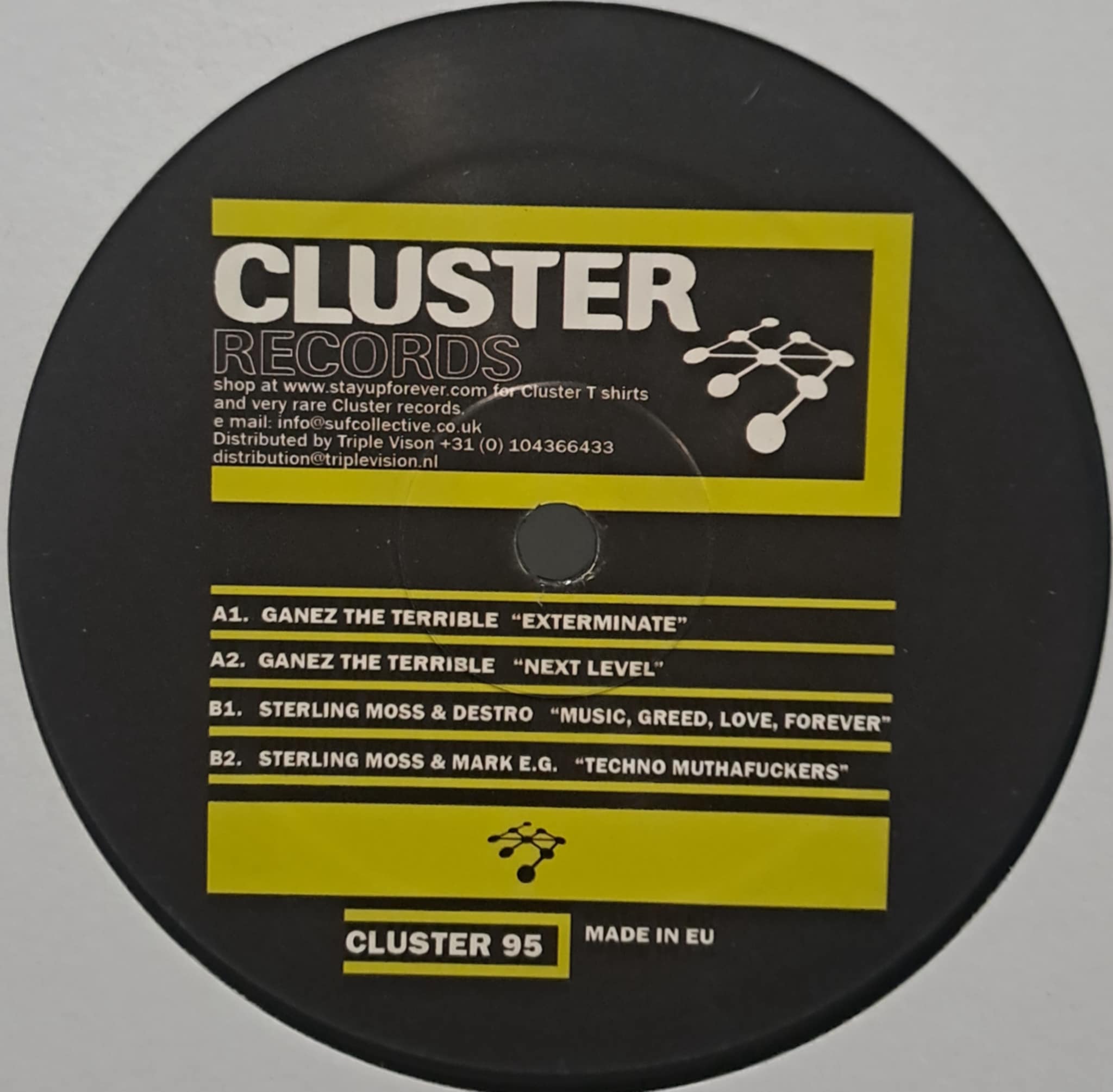 Cluster Records 95 - vinyle techno