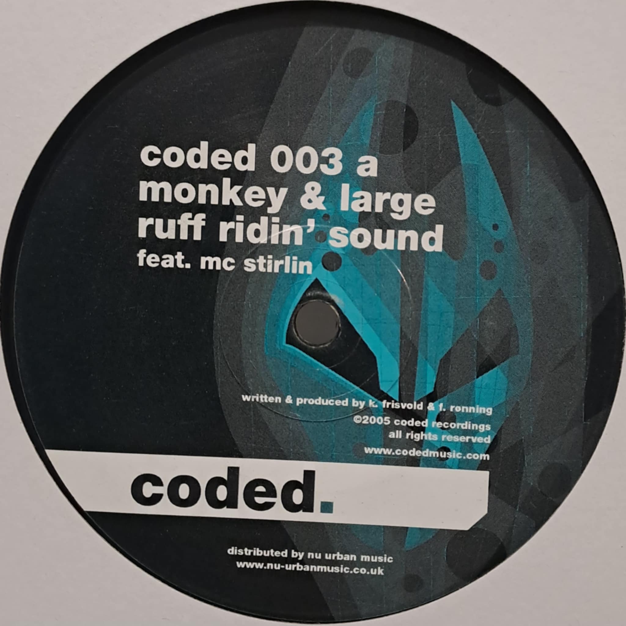 Coded Recordings 003 - vinyle Drum & Bass