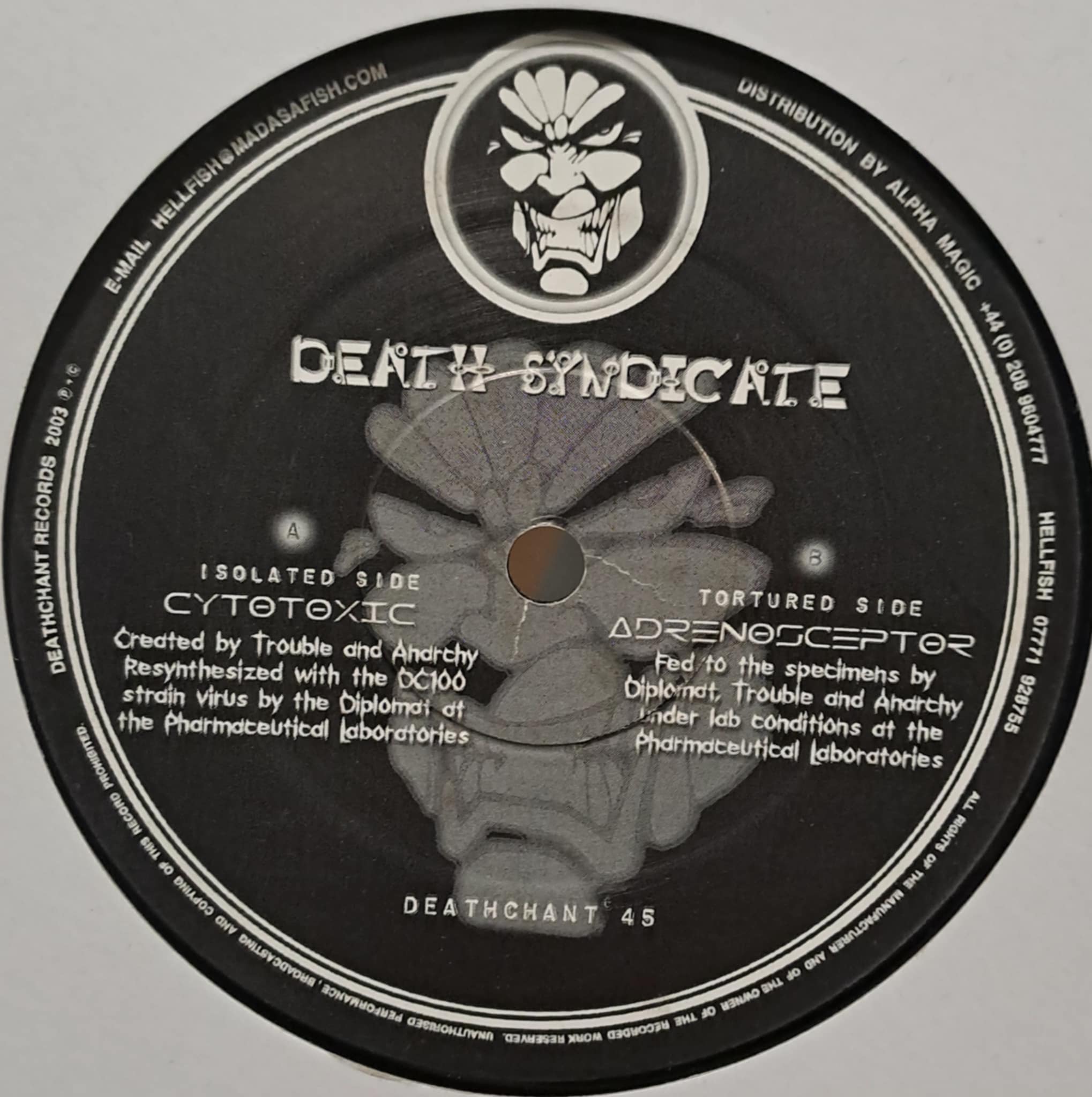 Deathchant 45 - vinyle hardcore