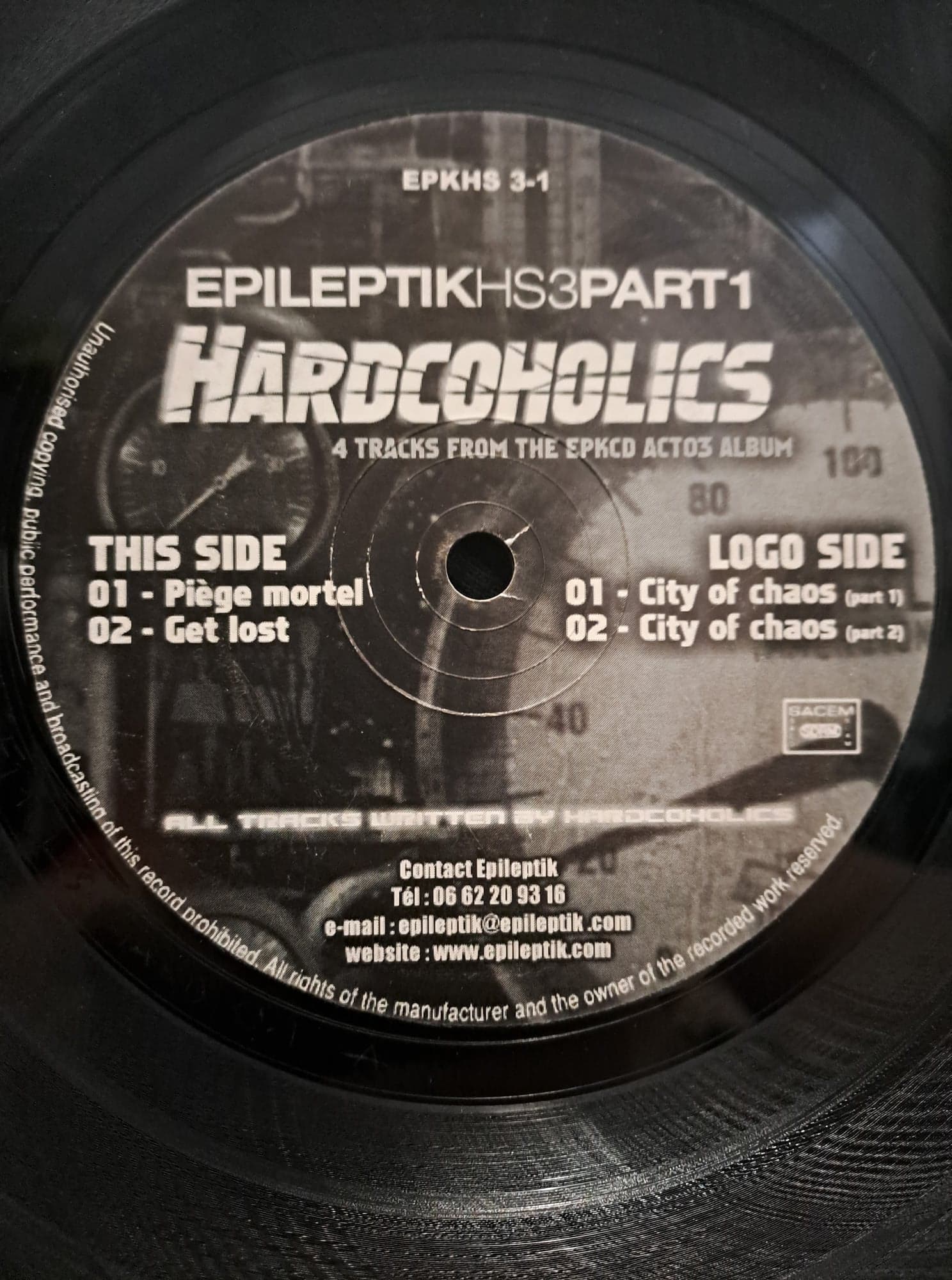 Epileptik HS 3-01 - vinyle hardcore