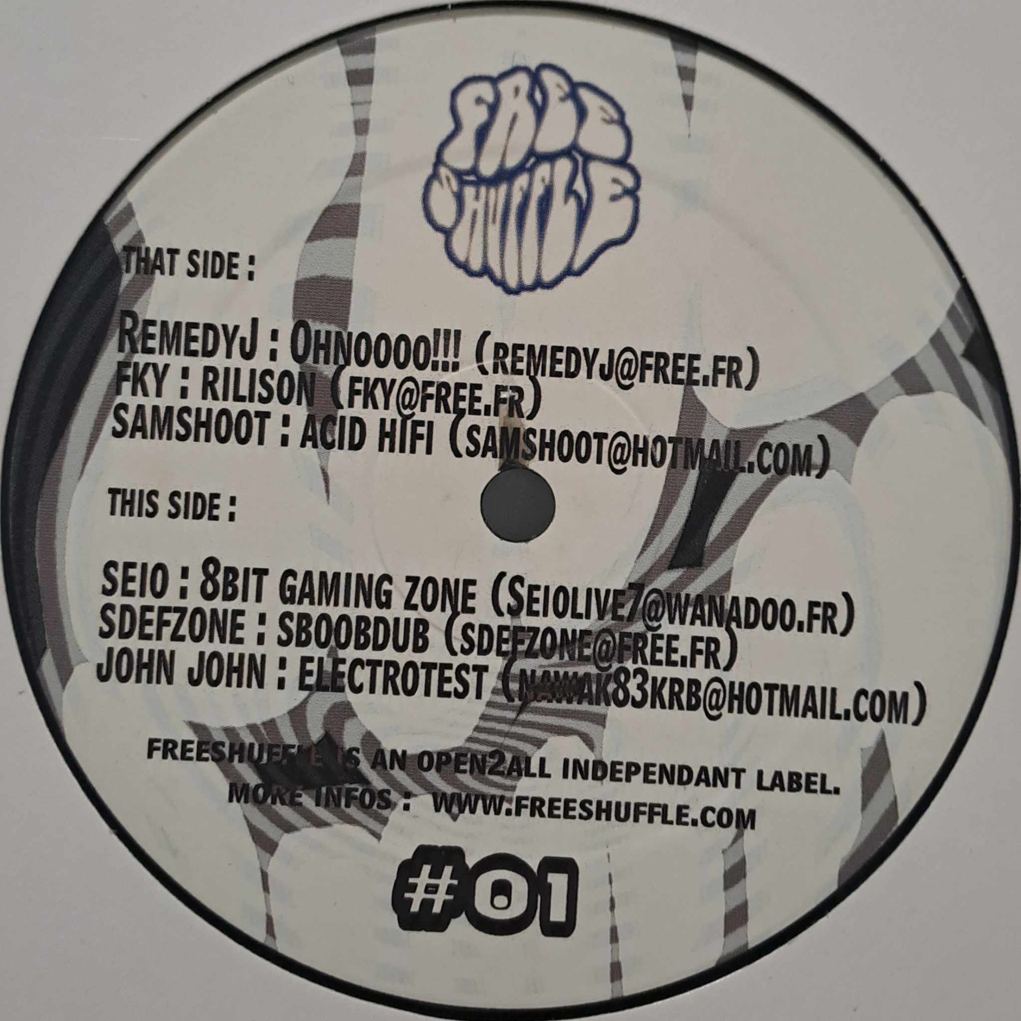 Free Shuffle 01 (2 copies disponibles) - vinyle Dub