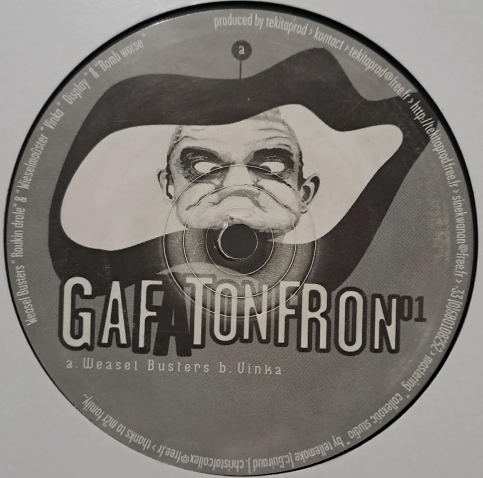 Gafatonfron 01 - vinyle freetekno