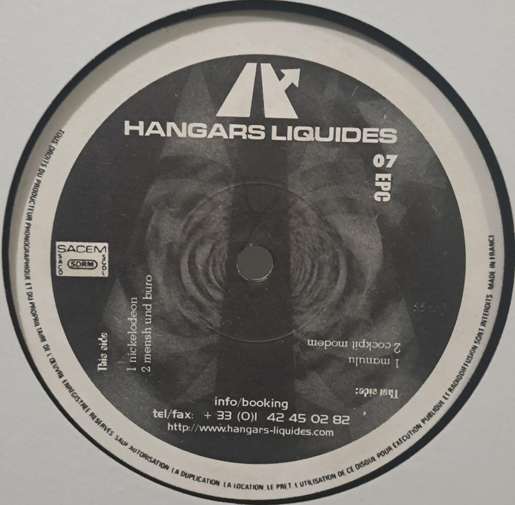 Hangars Liquides 007 - vinyle hardcore