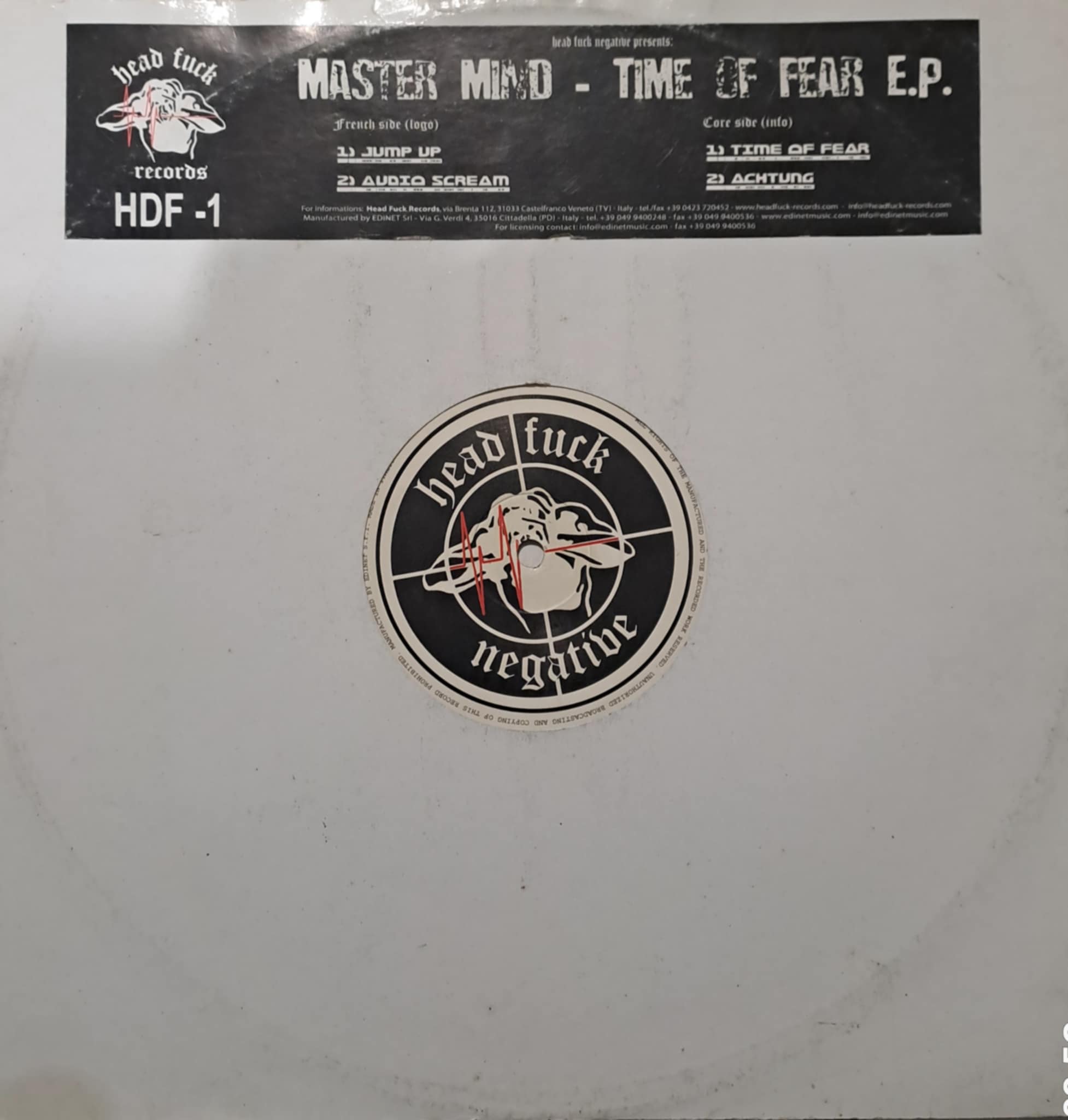 Head Fuck Negative -1 - vinyle hardcore