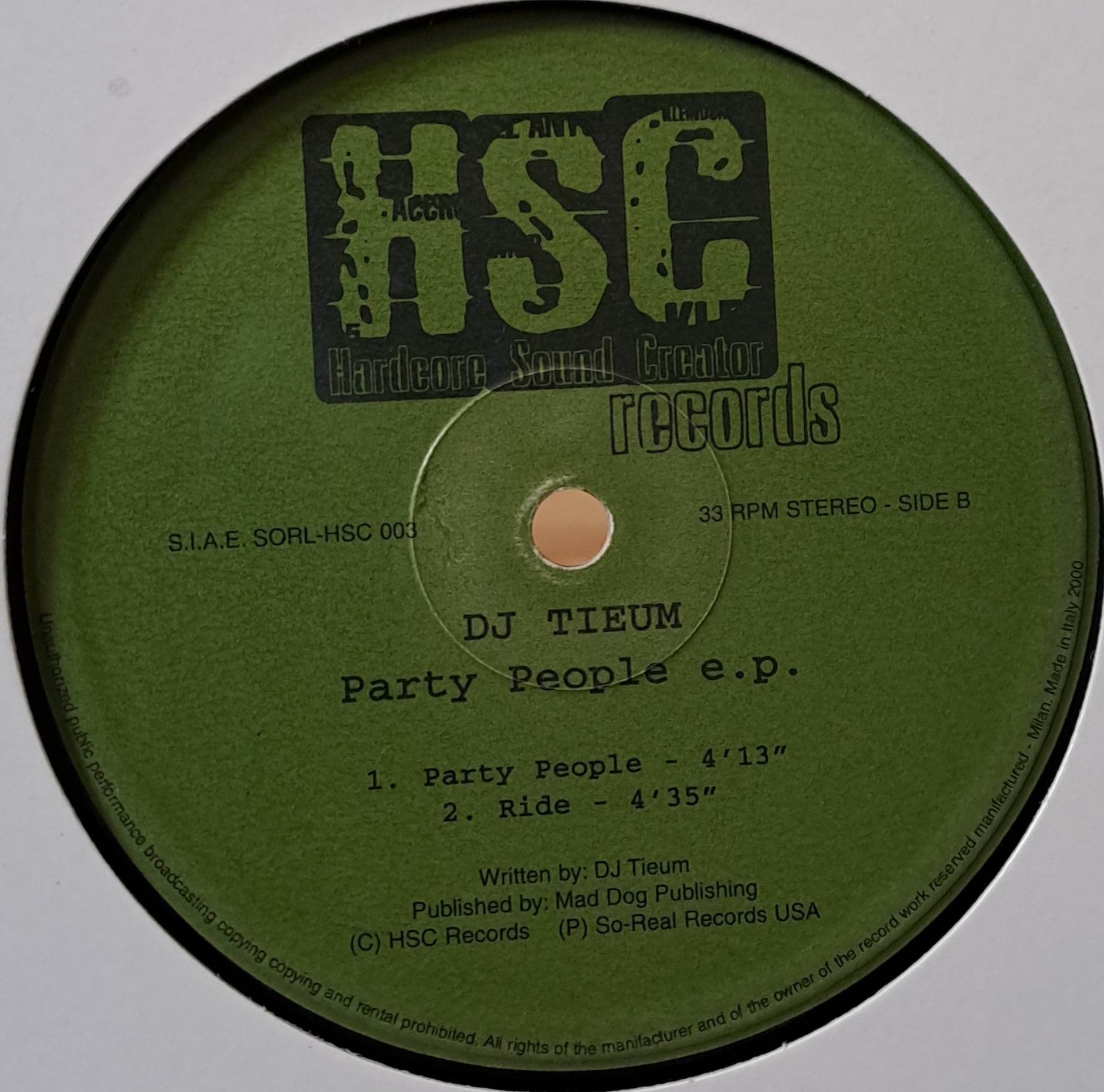 HSC Records 03 - vinyle gabber
