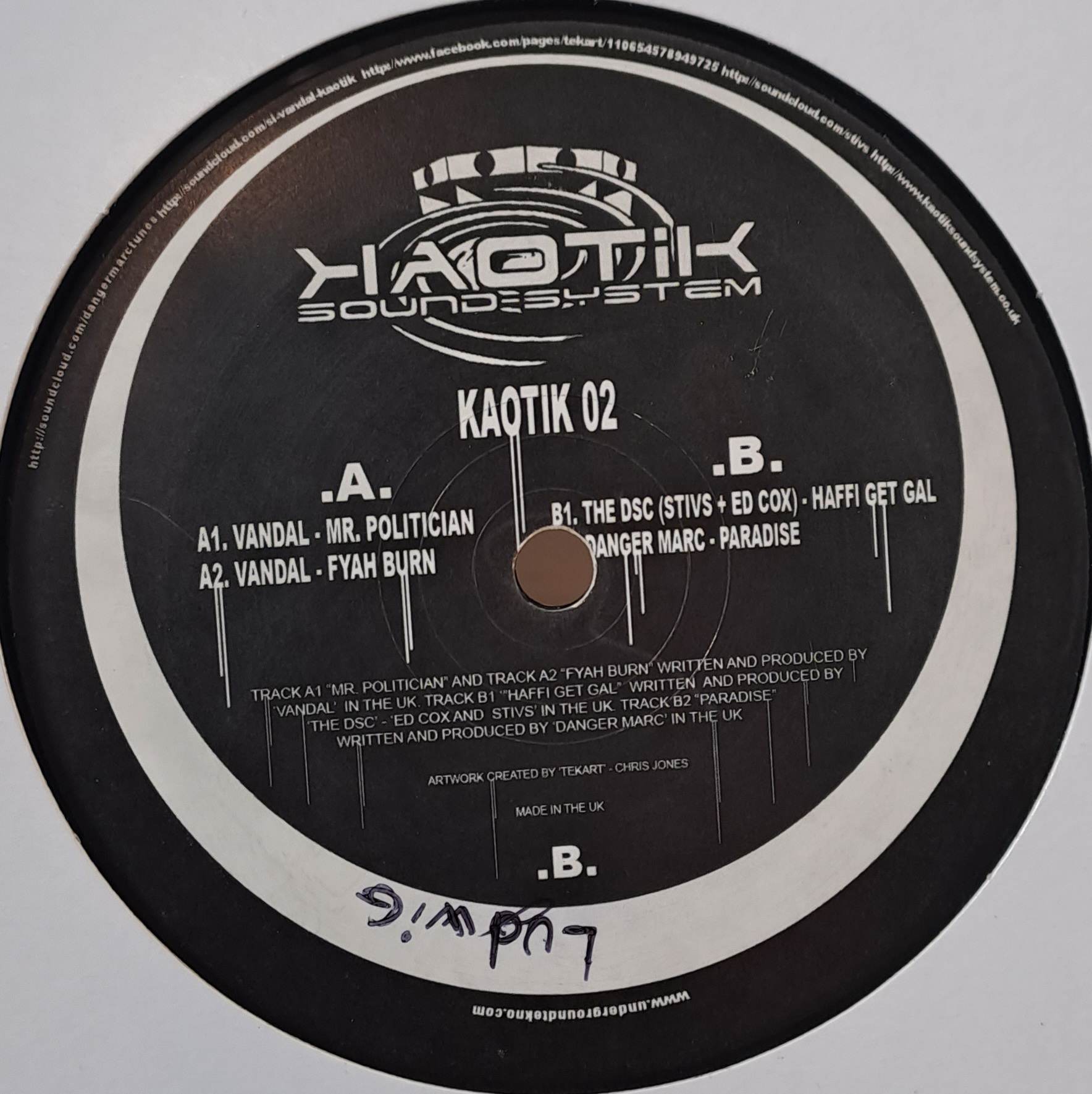 Kaotik 02 - vinyle freetekno