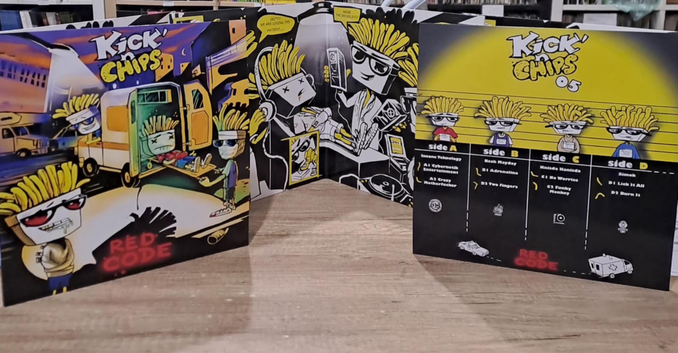 Kick'n Chips 05 (Double Album) - vinyle freetekno