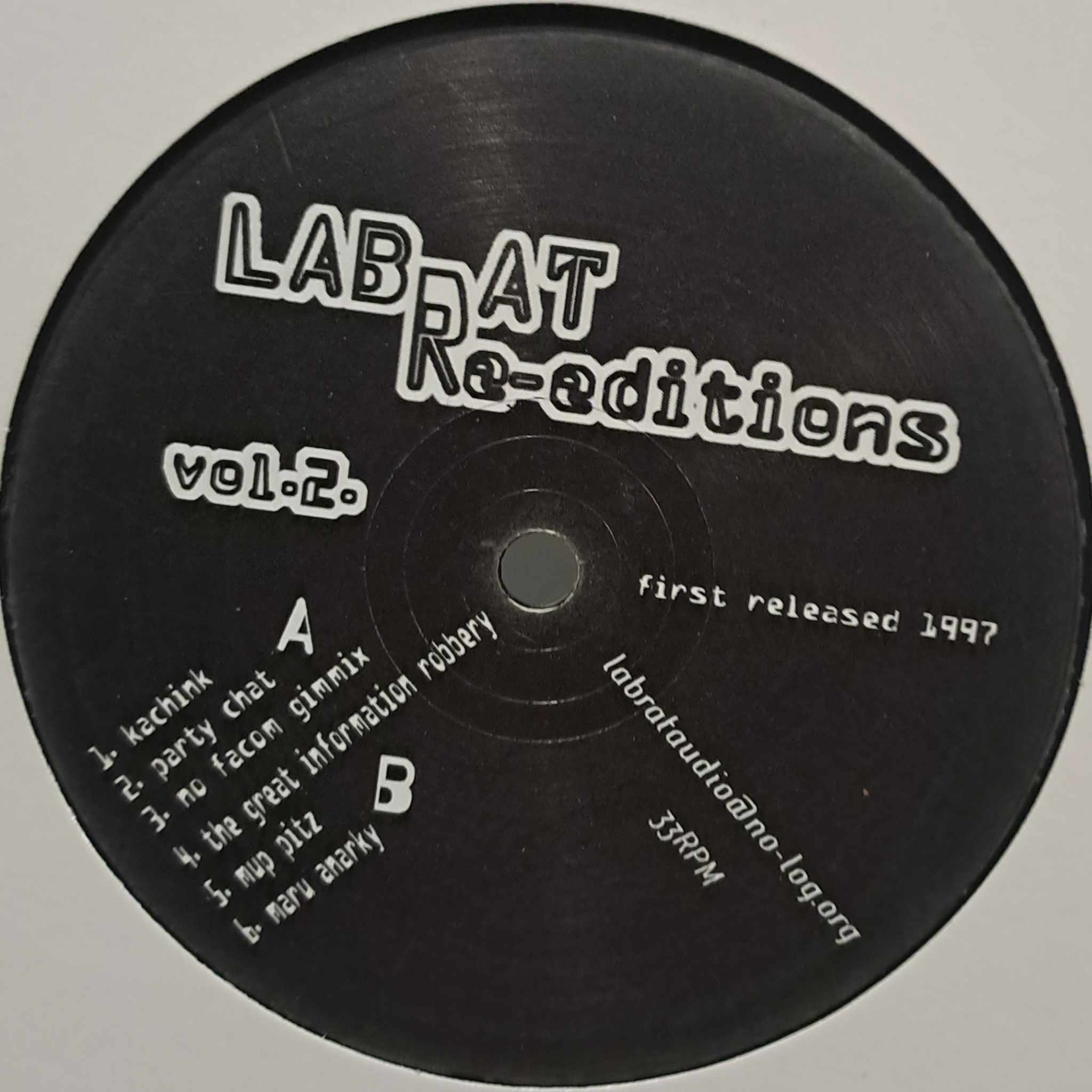 Labrat Re-Editions 02 - vinyle freetekno