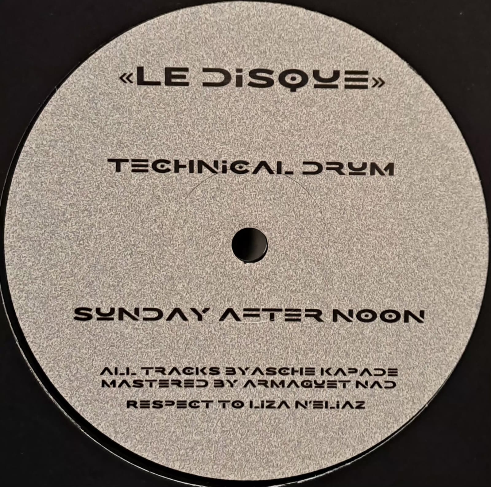 Le Disque 01 - vinyle hardcore