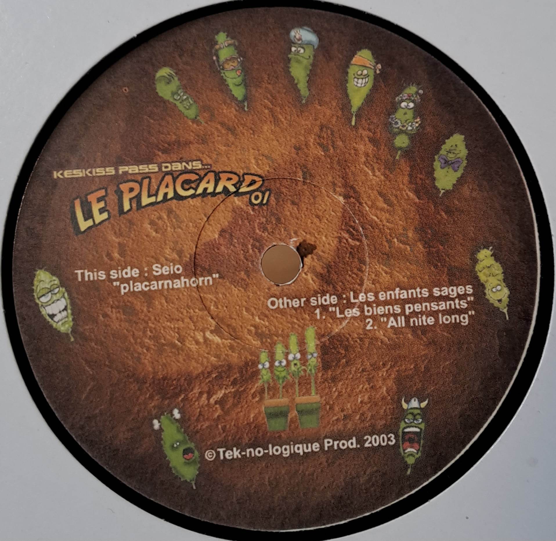 Le Placard 01 - vinyle freetekno