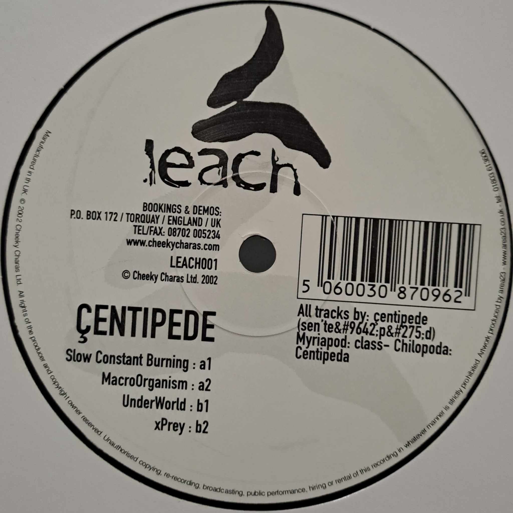 Leach 001 - vinyle hardcore