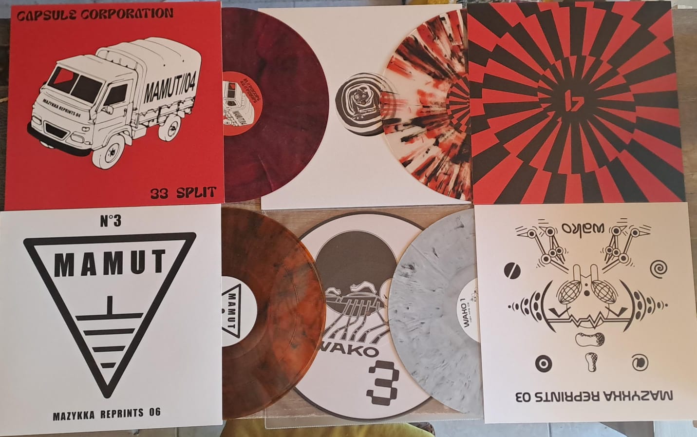 Lot de 6 vinyles Wako / Mamut (20% de remise) - vinyle freetekno