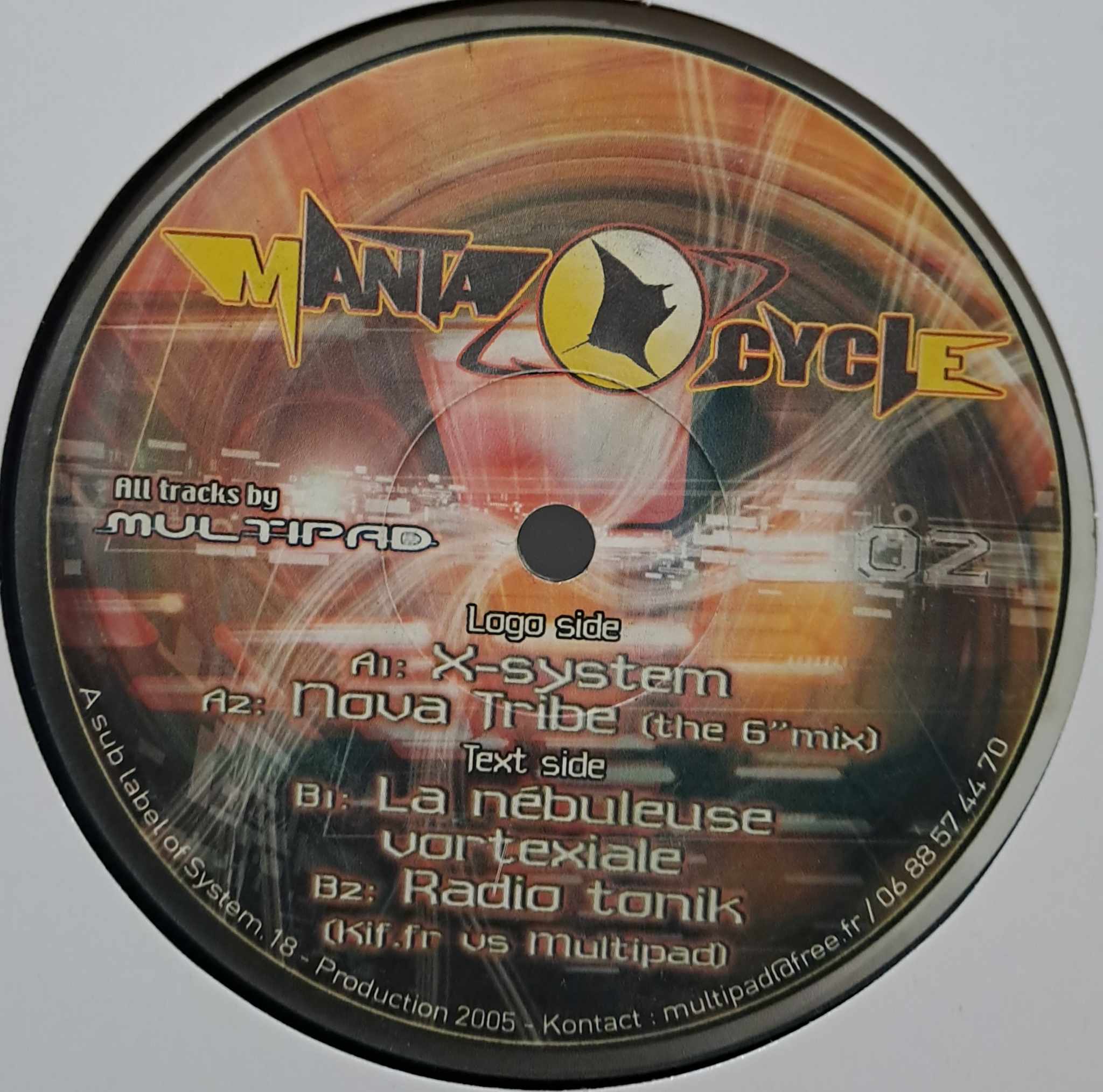 Manta Cycle 02 - vinyle freetekno