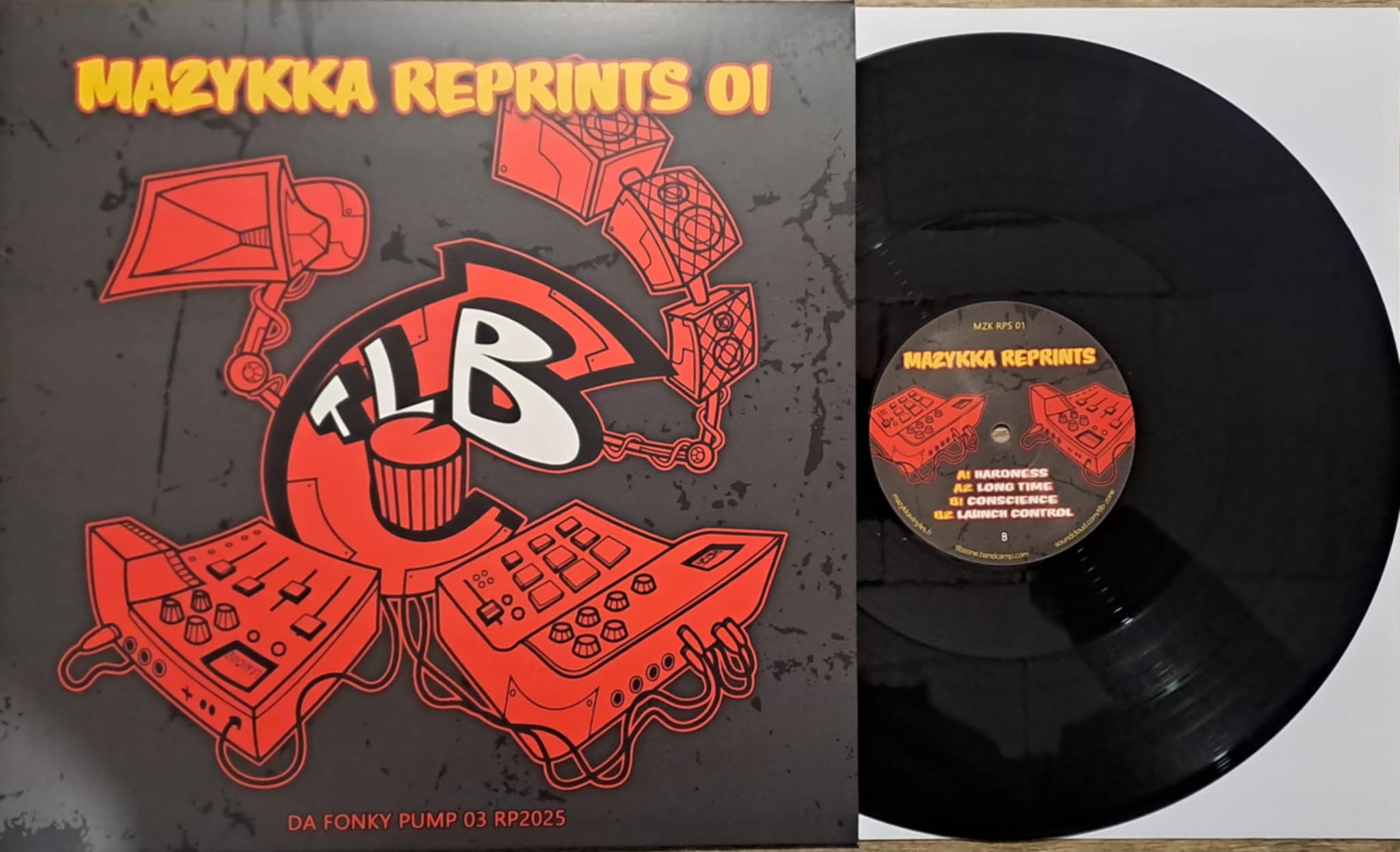 Mazykka Reprints 01 Black (RP Da Fonky Pump 03) - vinyle freetekno