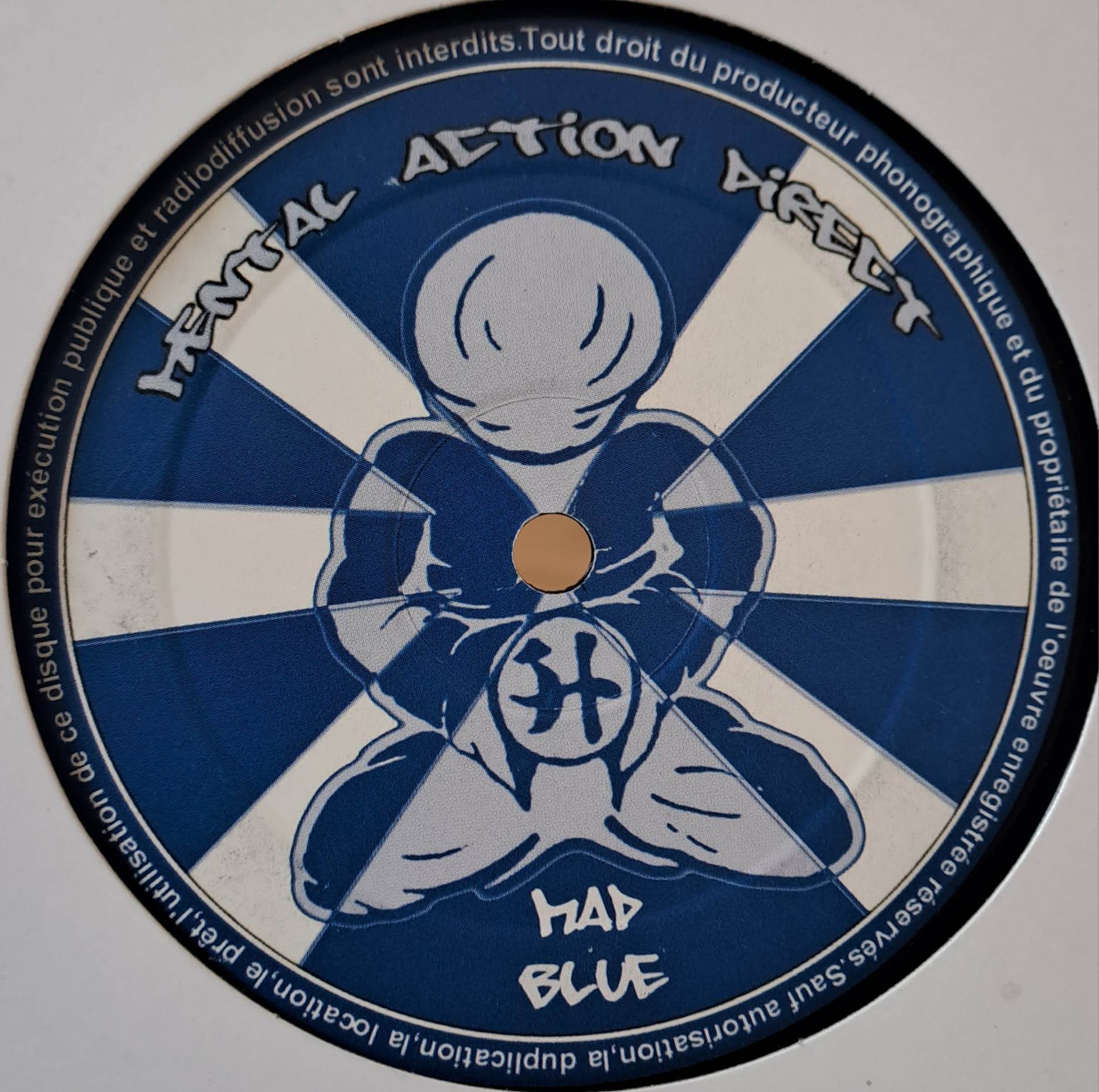 Mental Action Direct Blue - vinyle gabber