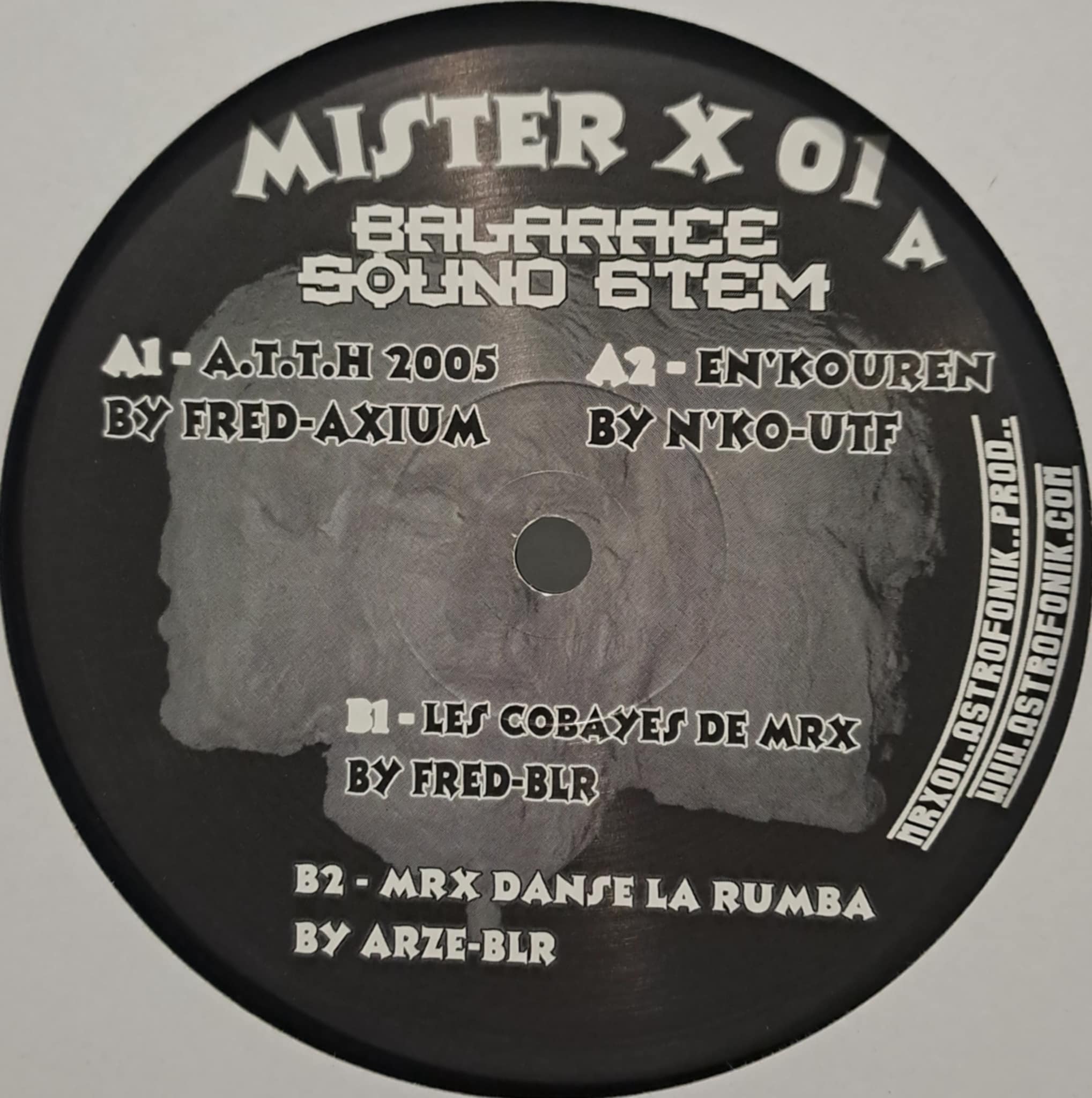 Mister X 01 - vinyle freetekno