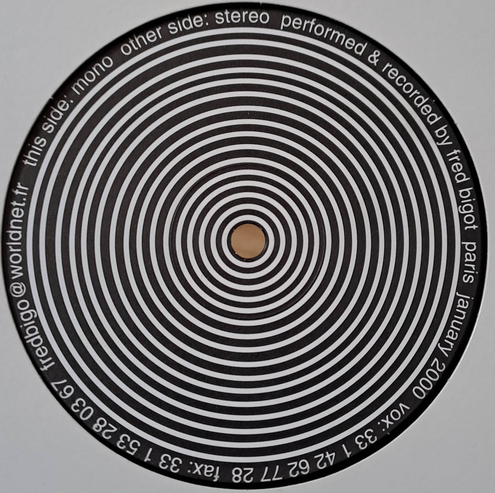 Mono / Stereo - vinyle Expérimentale