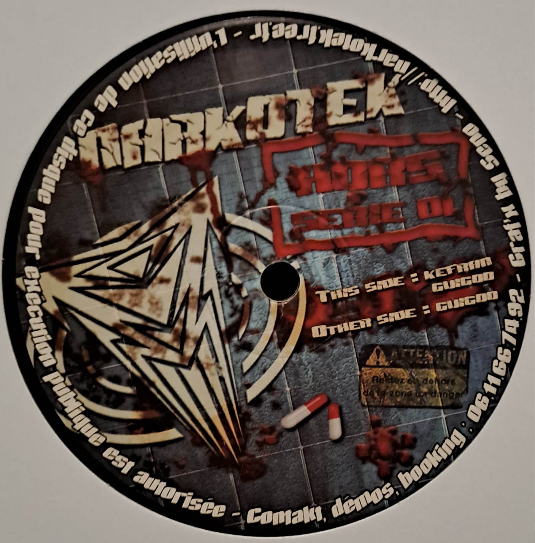 Narkotek Hors Serie 01 - vinyle freetekno