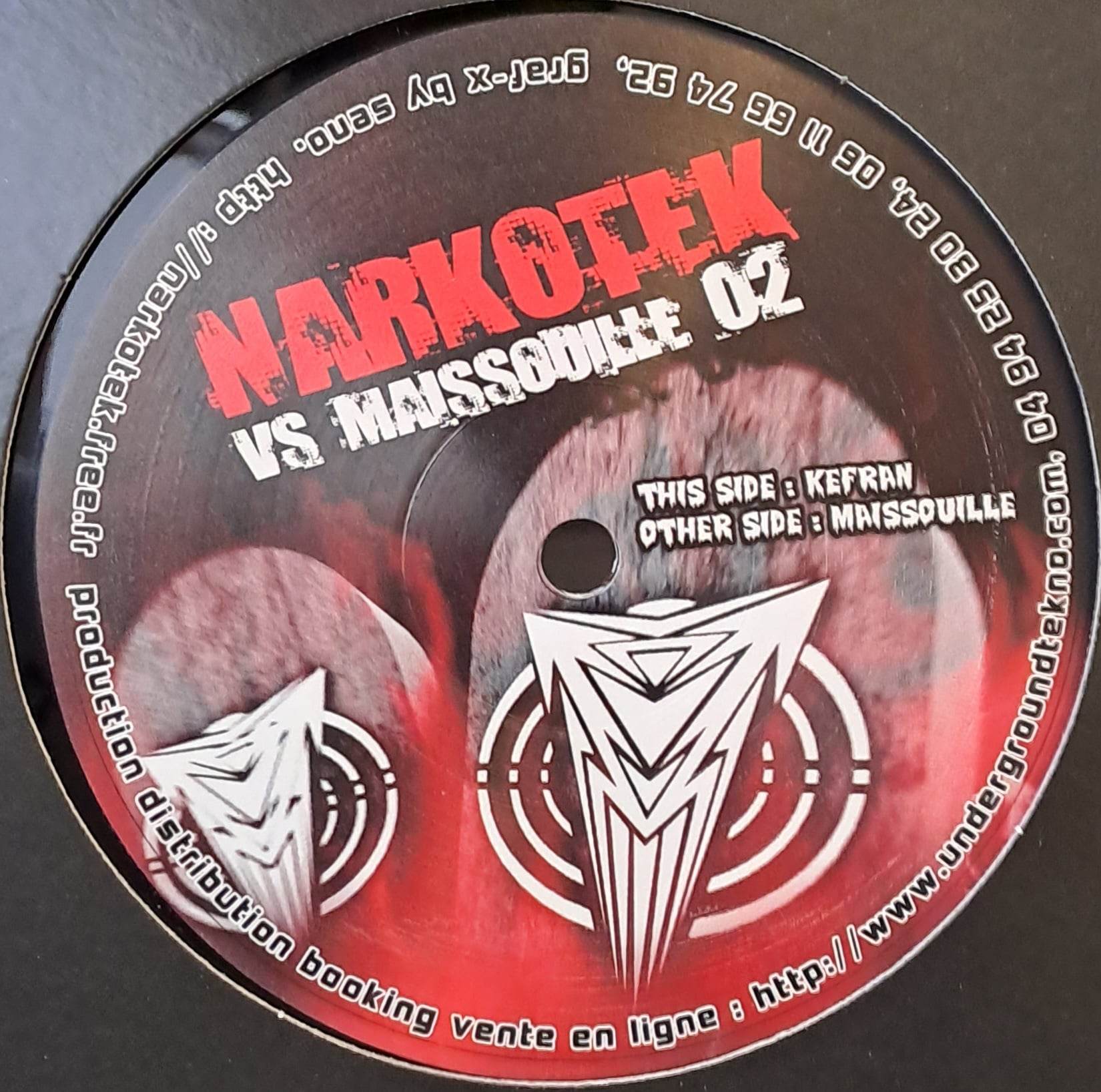 Narkotek Vs Maissouille 02 RP (toute dernière copie en stock) - vinyle freetekno