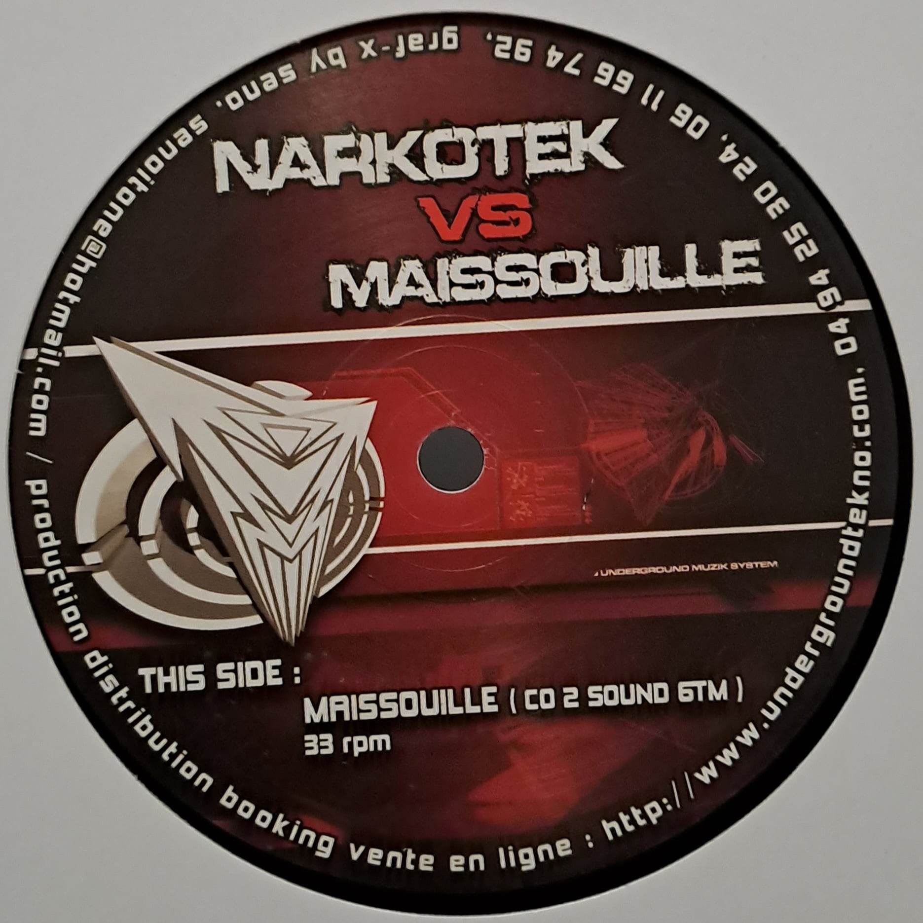 Narkotek Vs Maissouille - vinyle freetekno