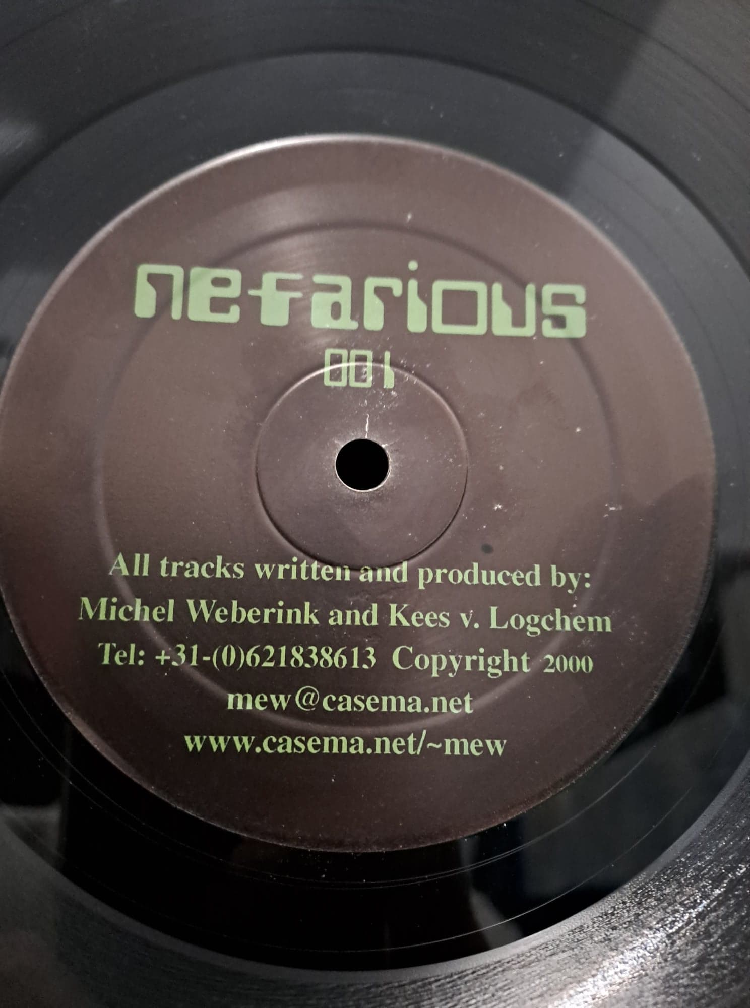 Nefarious 01 - vinyle freetekno