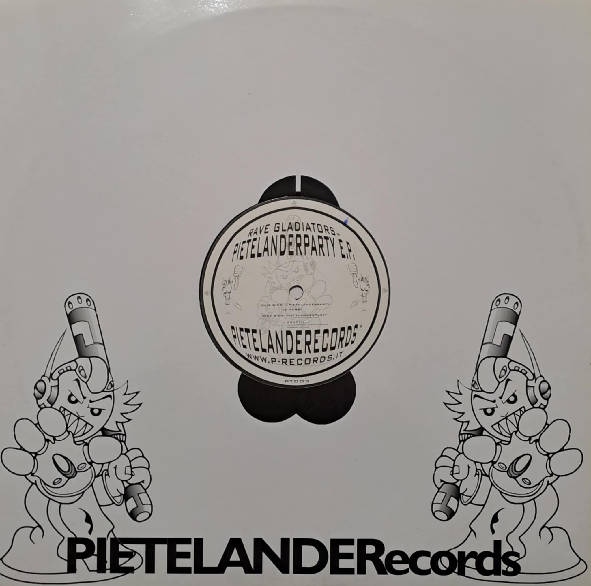 Pieteland Records 003 - vinyle gabber