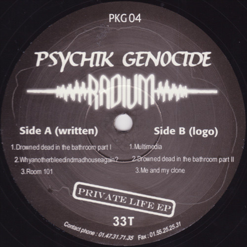 Psychik Genocide 004 - vinyle hardcore
