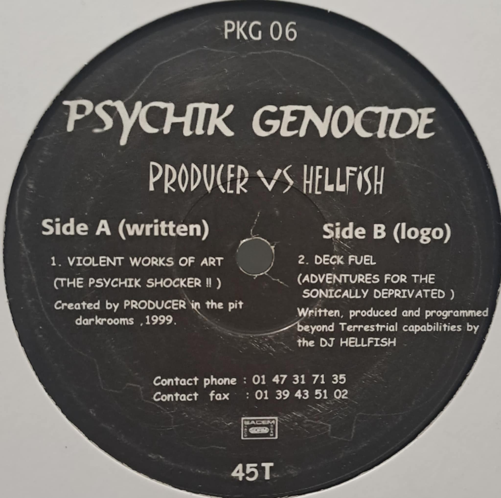 Psychik Genocide 06 - vinyle hardcore