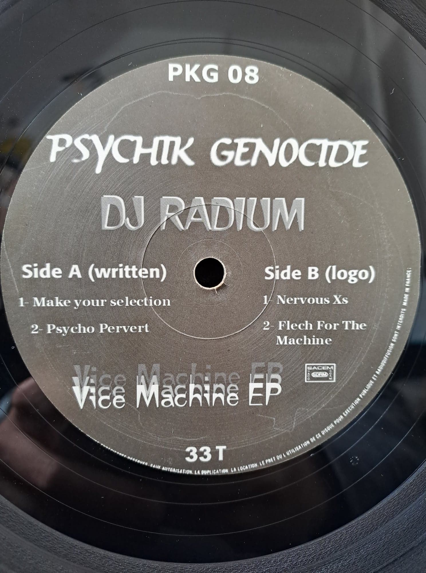 Psychik Genocide 08 - vinyle hardcore