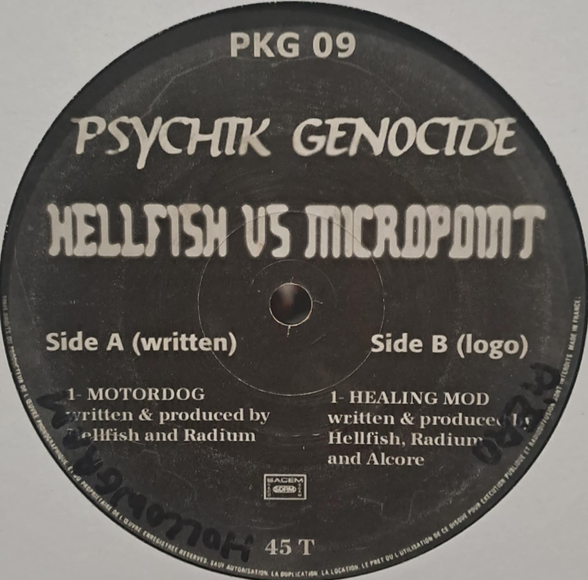 Psychik Genocide 09 - vinyle hardcore