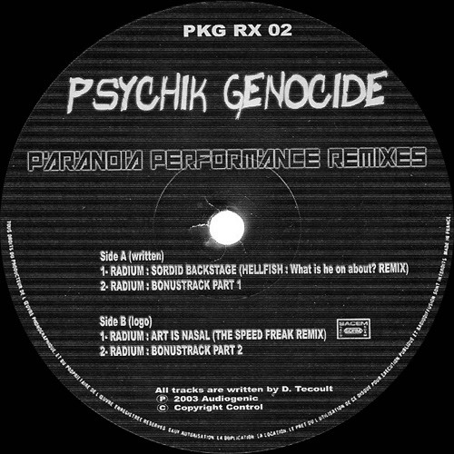 Psychik Genocide RX 02 - vinyle hardcore