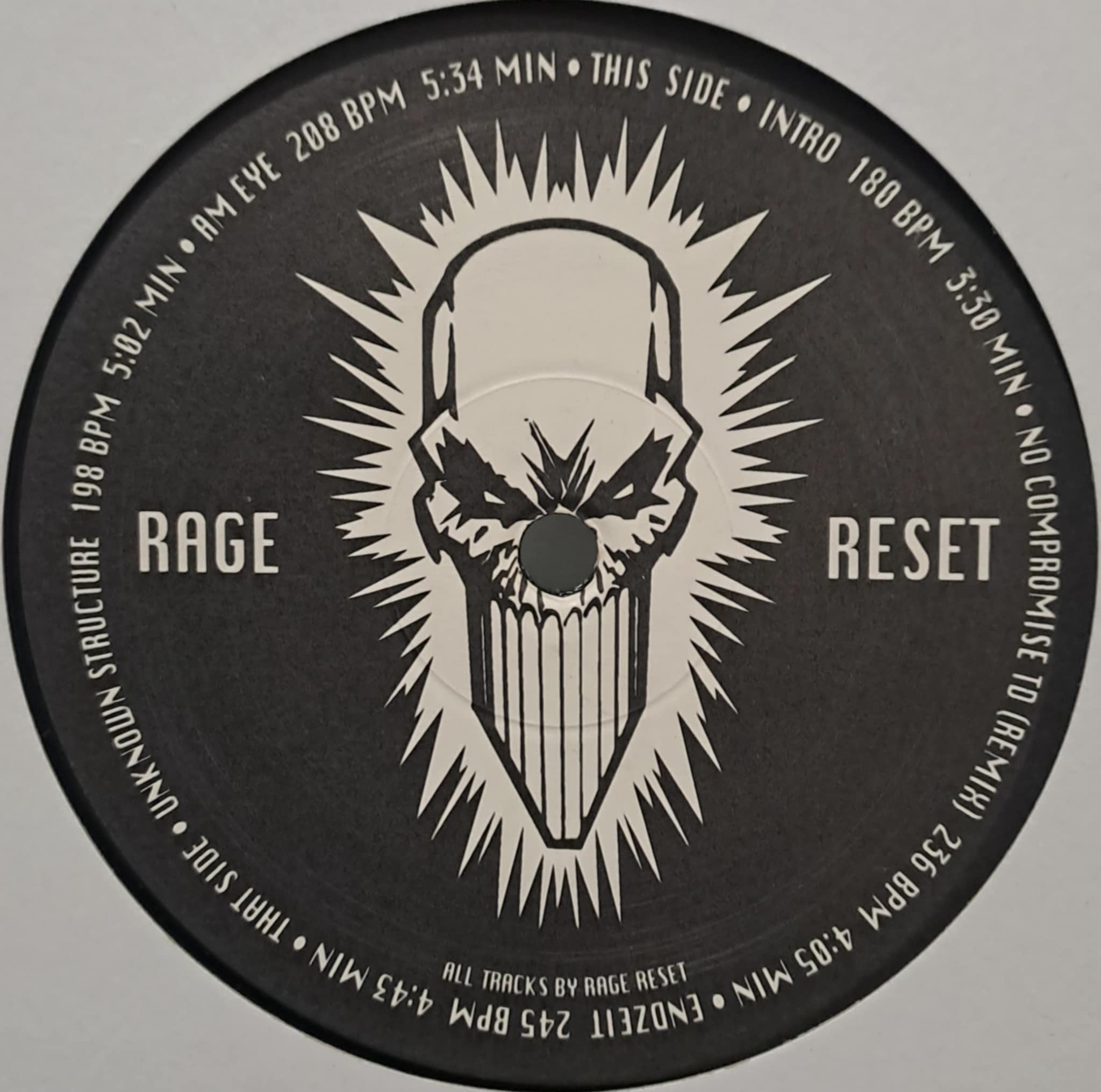 Rage Records 01 - vinyle hardcore