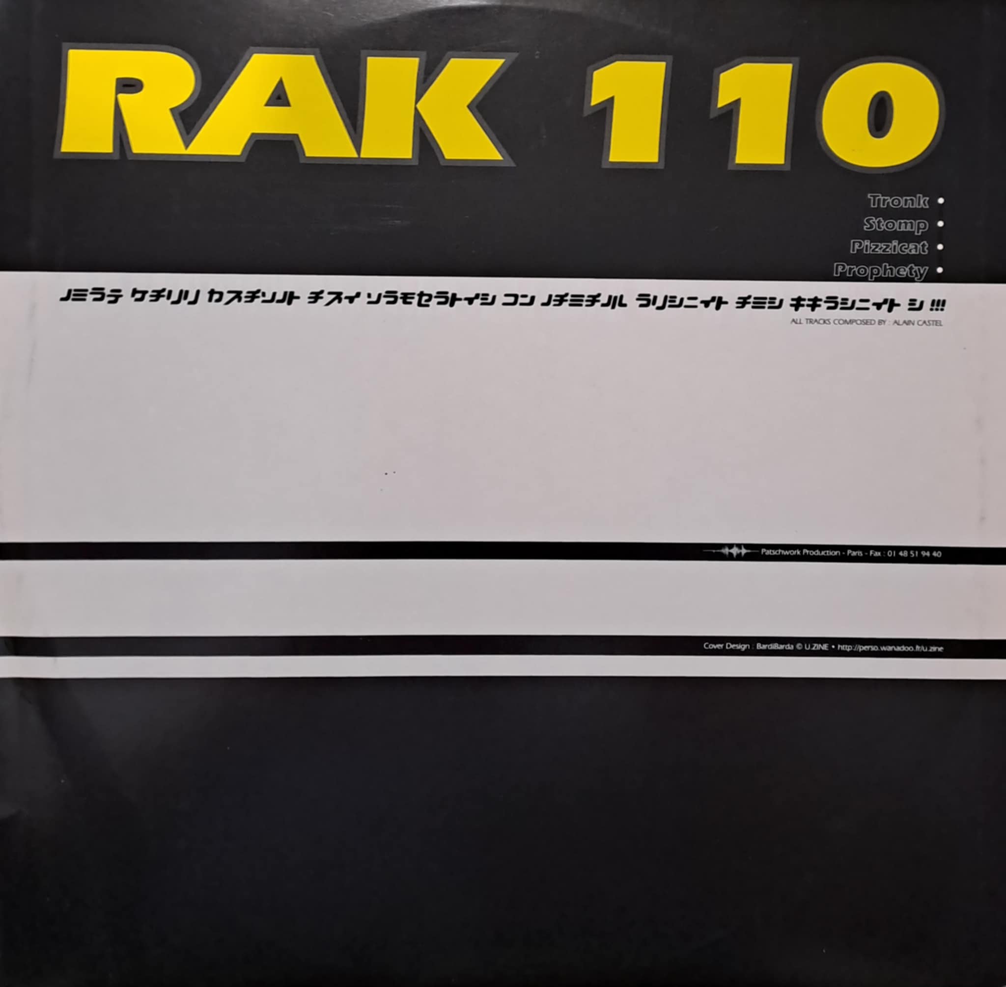 RAK 110 - vinyle hardcore