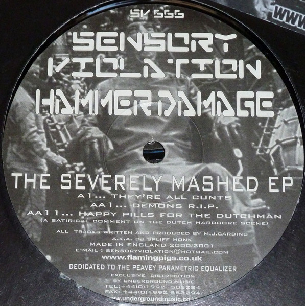 Sensory Violation 666 - vinyle hardcore