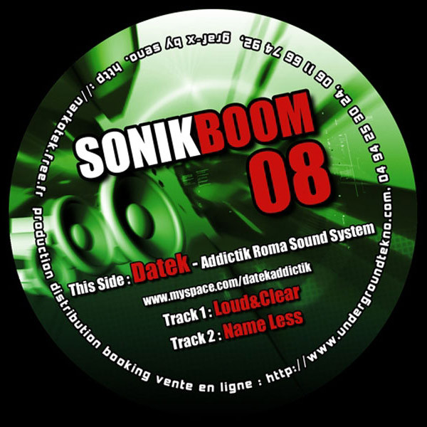 Sonik Boom 08 - vinyle freetekno