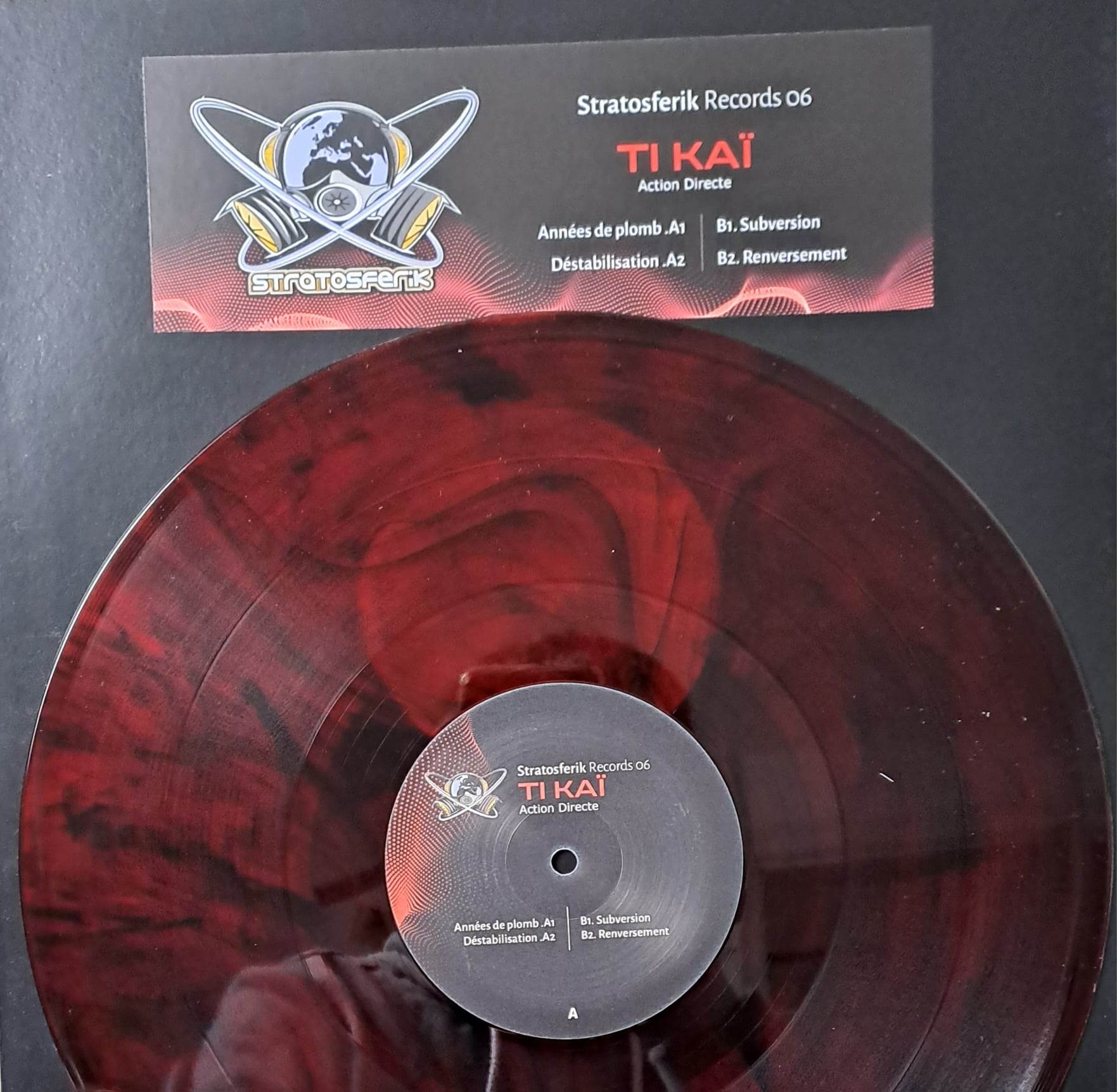 Stratosferik 06 (Marbré rouge foncé) (toute dernière copie en stock) - vinyle hardcore