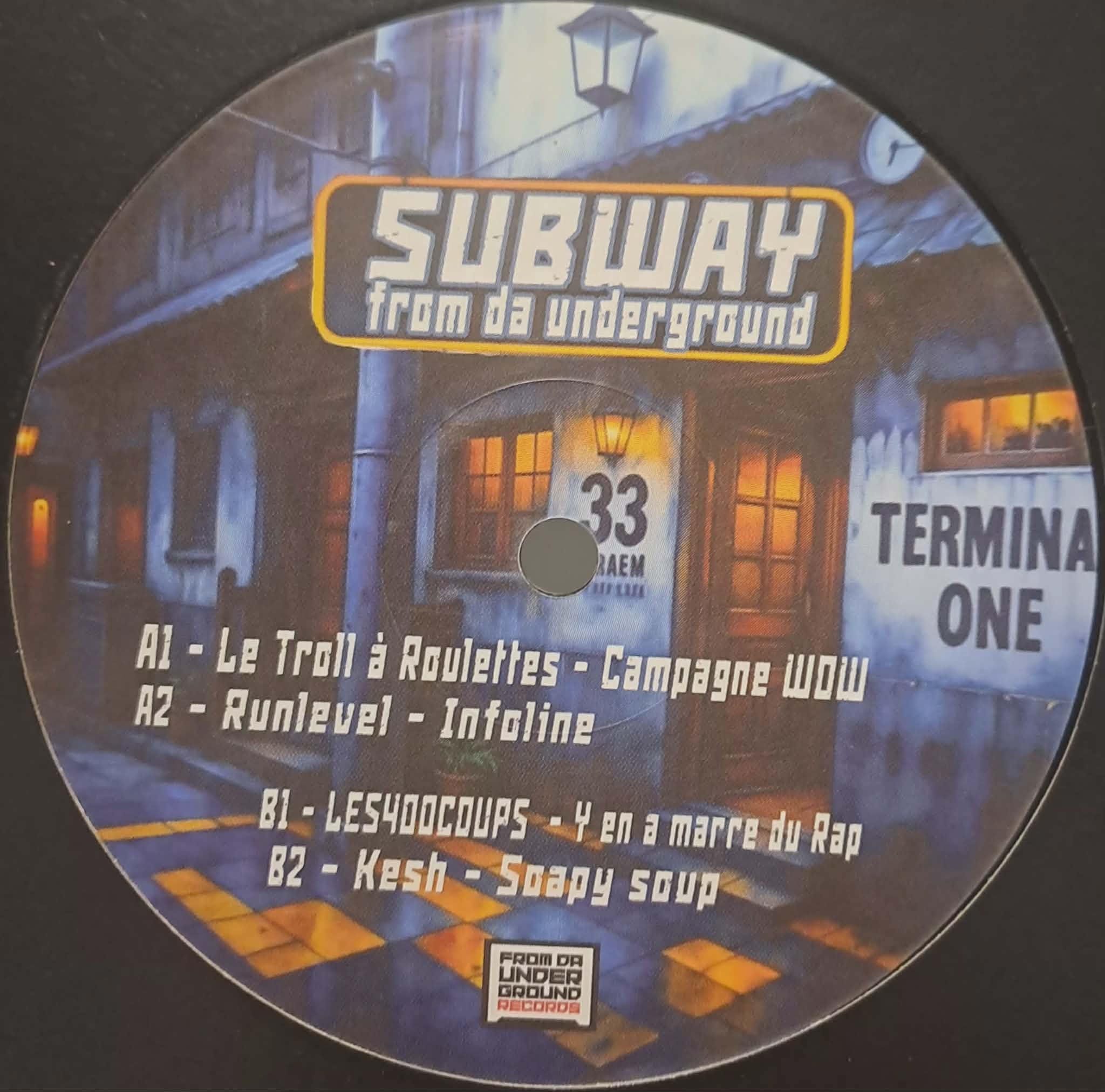 Subway From Da Underground 01 Black - vinyle freetekno